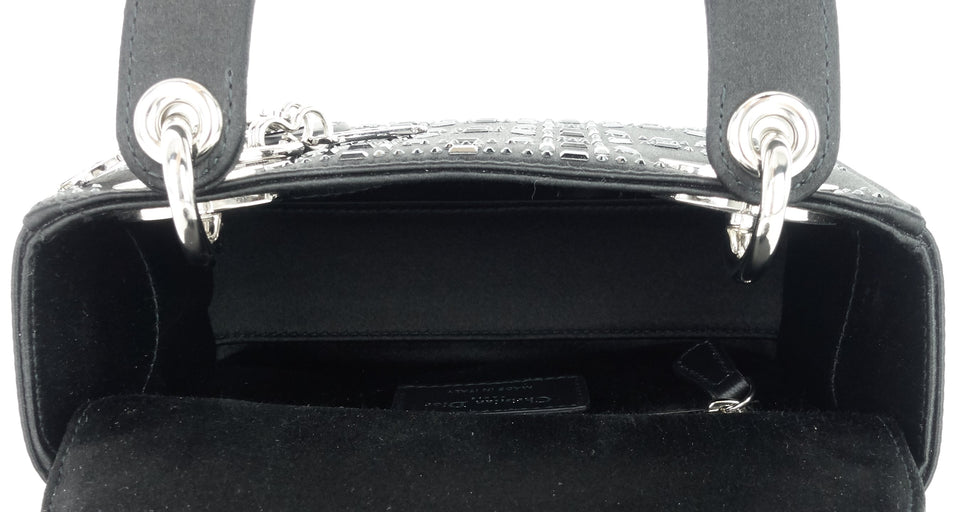 Lady Dior Mini Satin Strass Cannage Bag