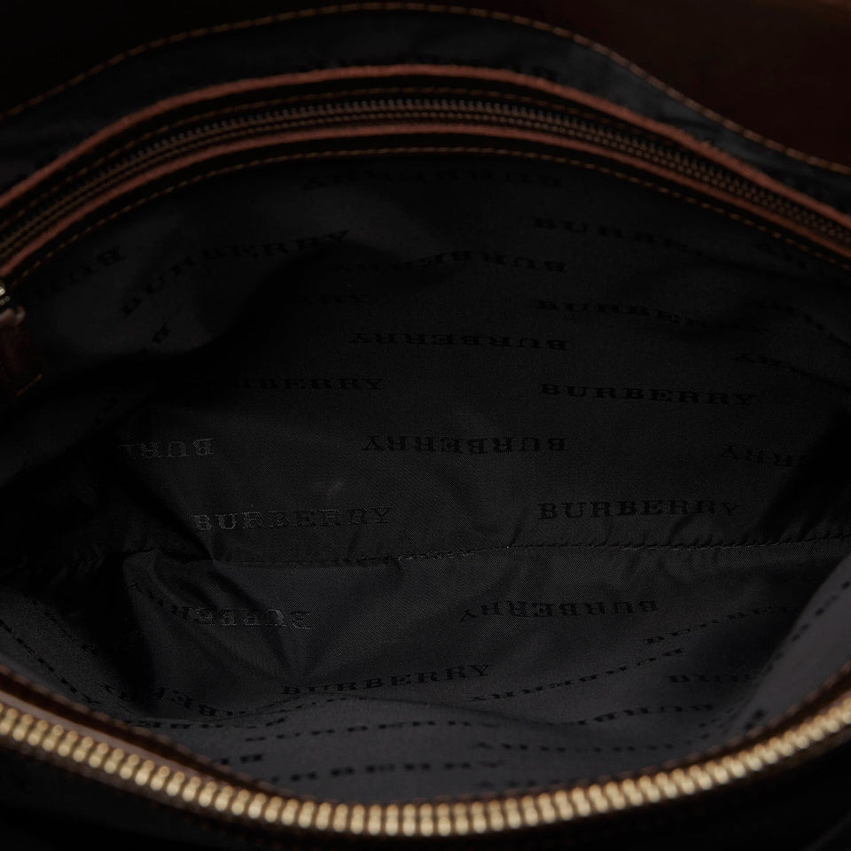 Brown Burberry House Check Tote
