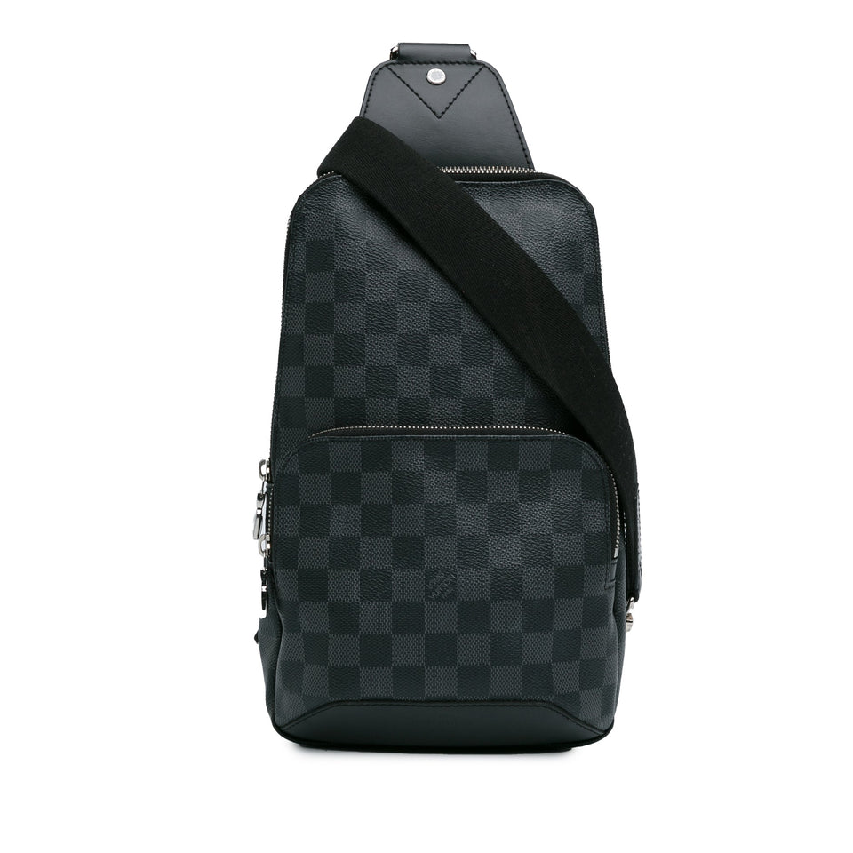 Black Louis Vuitton Damier Graphite Avenue Sling Crossbody Bag