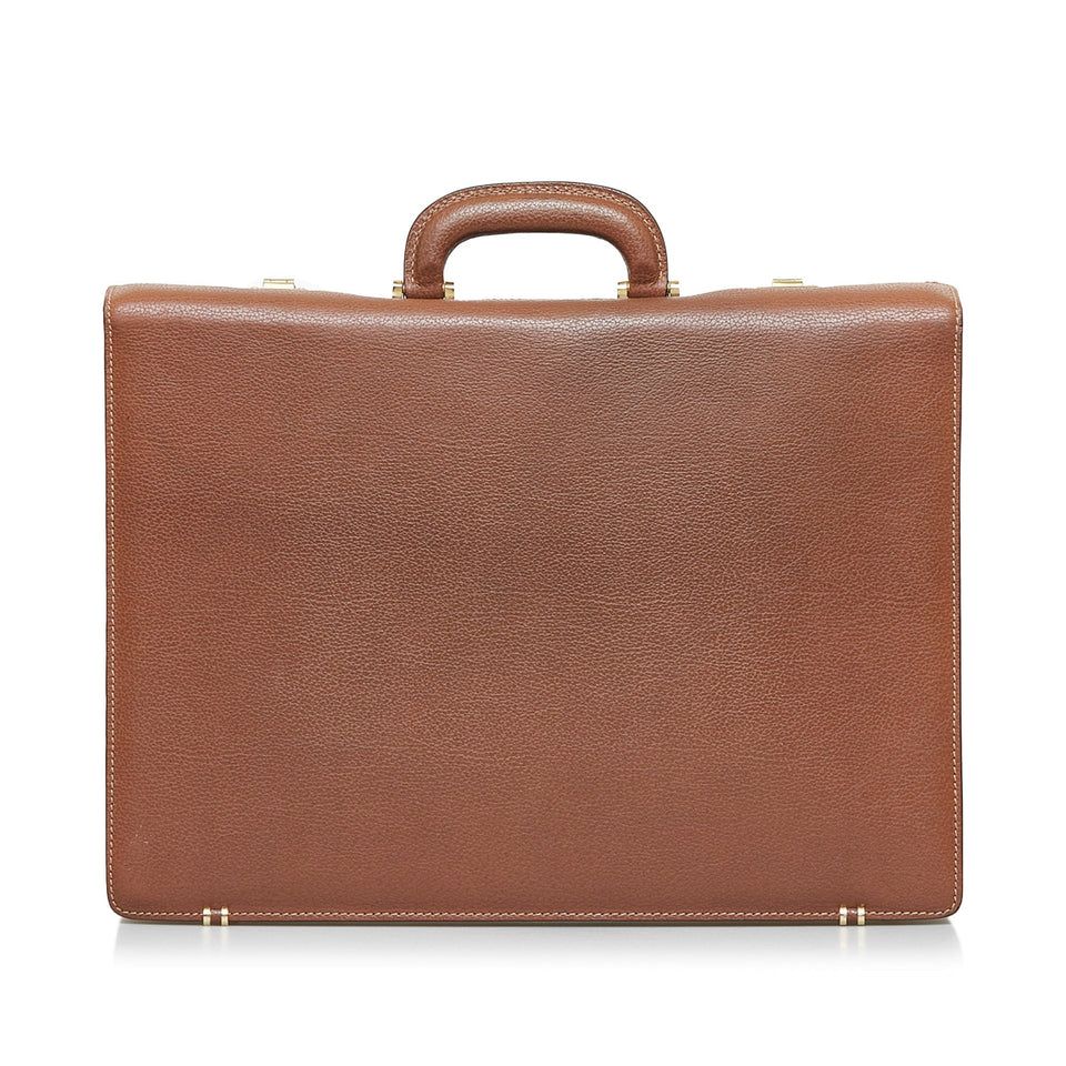 Gucci Briefcase Brown Leather