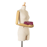Pink Louis Vuitton Stephen Sprouse Monogram Vernis Leopard Zippy Wallet