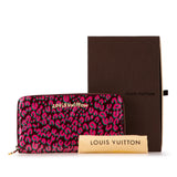 Pink Louis Vuitton Stephen Sprouse Monogram Vernis Leopard Zippy Wallet