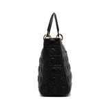 Dior Lady Dior Large Black Cannage Quilted Leather