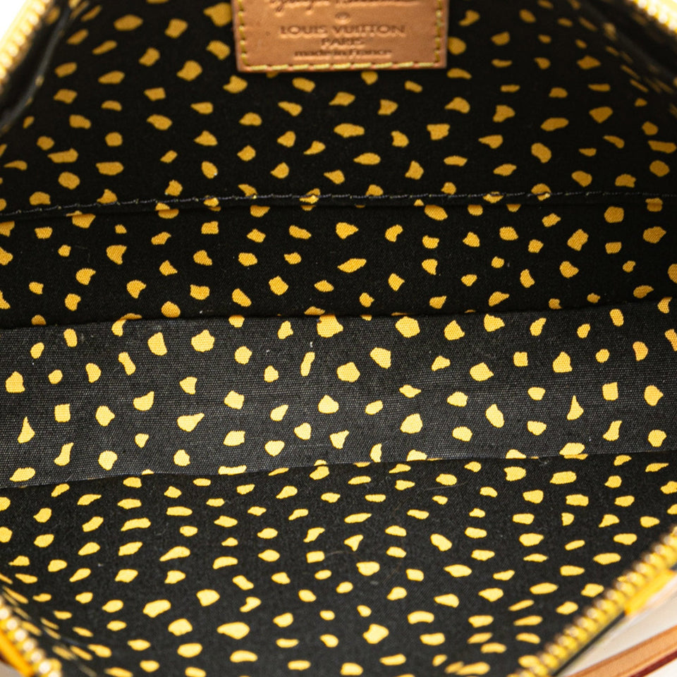 Yellow Louis Vuitton x Yayoi Kusama Monogram Vernis Dots Infinity Pochette Accessoires Shoulder Bag