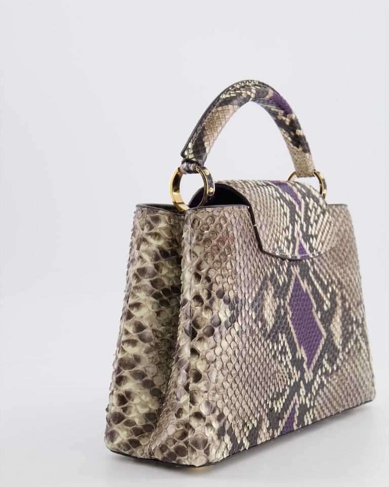 Louis Vuitton Python Capucines BB Bag with Gold Hardware