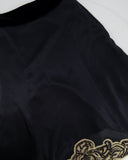 Prada Black Silk Lingerie Top and Midi Skirt Set with Embroidery Details Size IT 42 (UK 10)