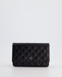 Chanel Black Wallet on Chain in Caviar with Silver Hardware