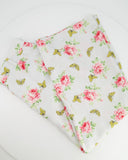 Prada Baby Blue Silk Floral High-Rise Pants Size IT 44 (UK 12)