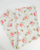 Prada Baby Blue Silk Floral High-Rise Pants Size IT 44 (UK 12)