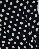 Prada Black Polkadot Short-Sleeve Mini Pleated Dress Size IT 42 (UK 10)