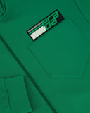 Prada Menswear Green Logo Zip-Up Jacket and Joggers Tracksuit Set Size S/M