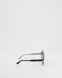 Prada Black with Baby Blue Interior Oversized Sunglasses