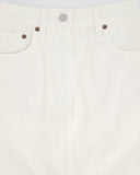 Prada White Denim Mini Skirt With Back Pocket Logo Detail Size IT 36 (UK 4)