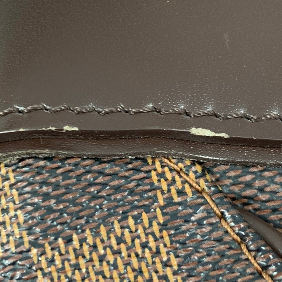 Brown Louis Vuitton Damier Ebene Sistina MM Shoulder Bag