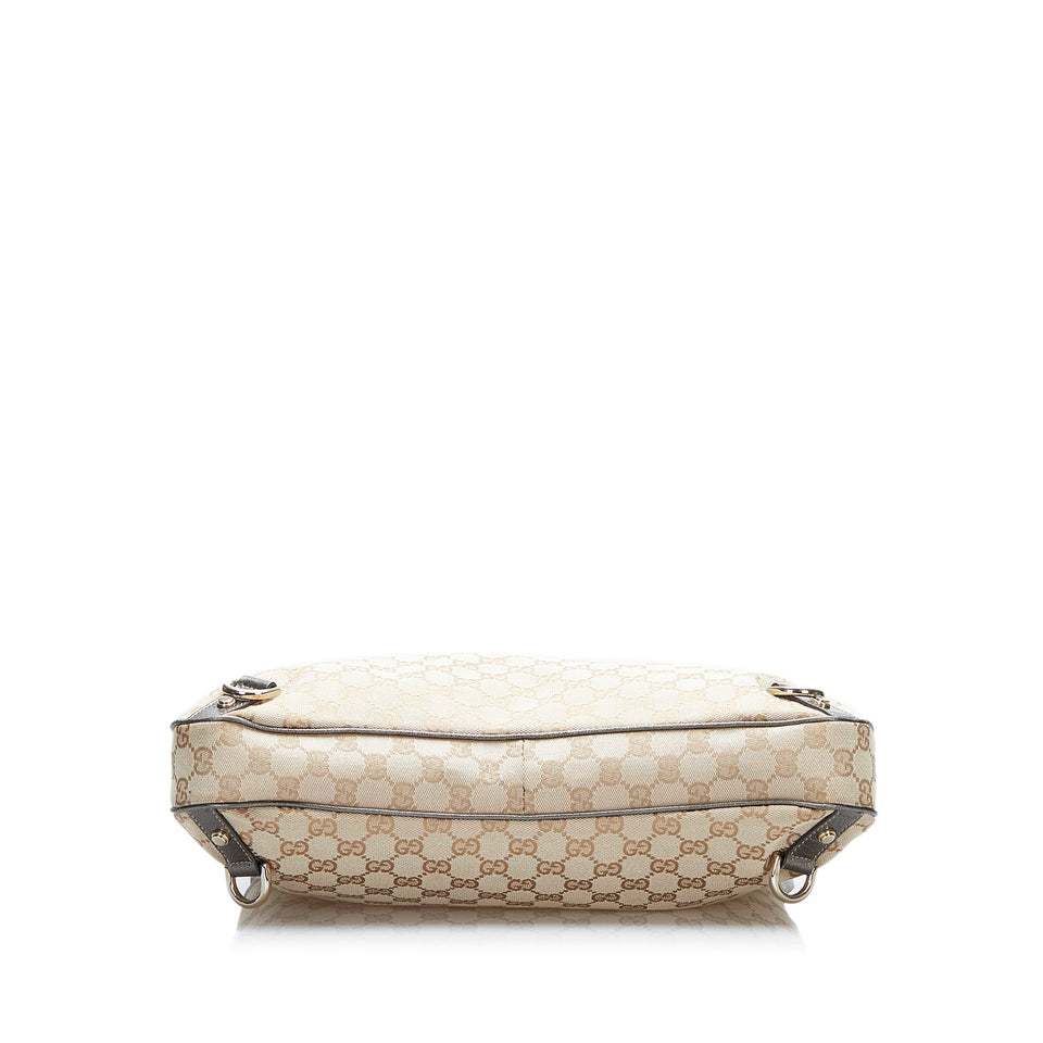 Gucci Abbey D-Ring Brown GG Canvas
