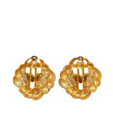 CHANEL Faux Pearl Clip-On Earrings Costume Earrings