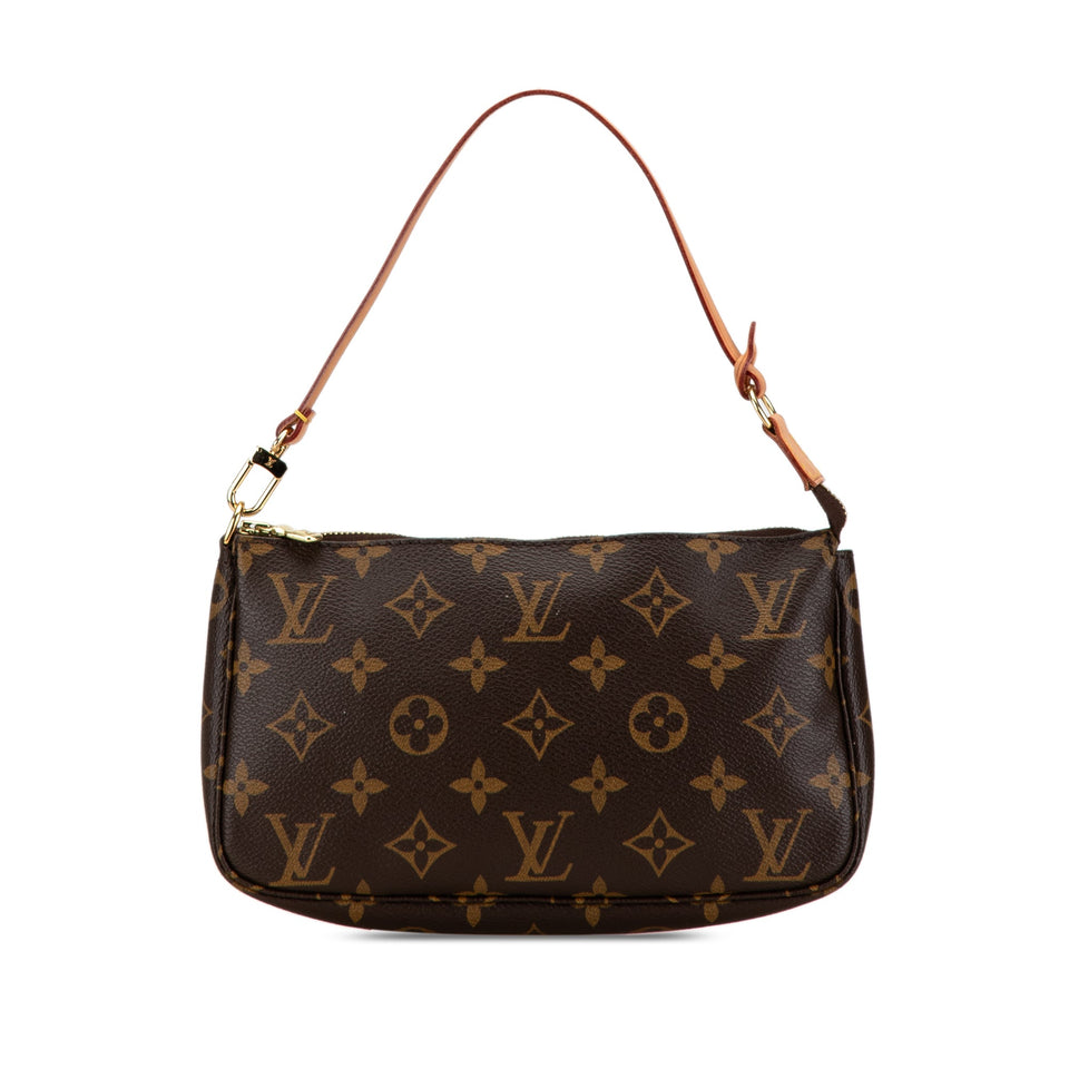 Brown Louis Vuitton Monogram Pochette Accessoires Shoulder Bag
