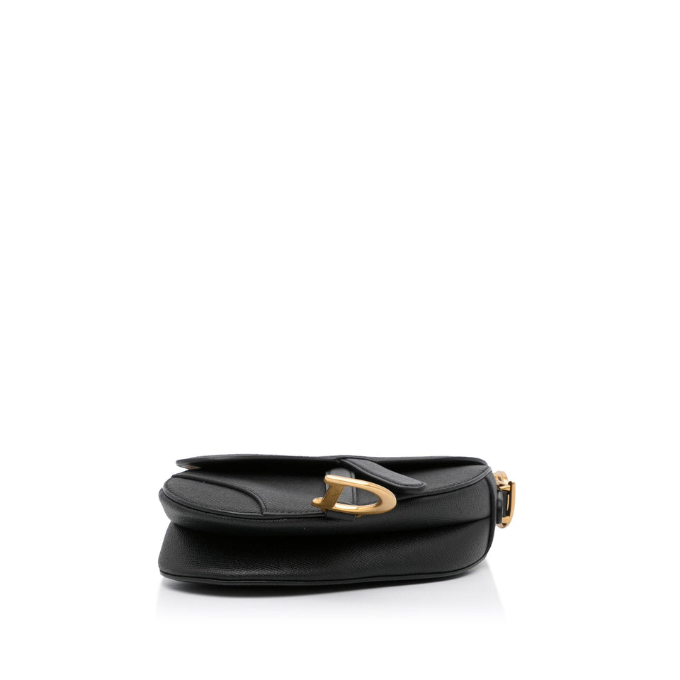 Dior Saddle Bag Mini Black Calfskin