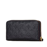 Blue Louis Vuitton Monogram Empreinte Zippy Long Wallet