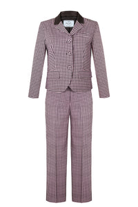 PRADA Two Piece Check Purple