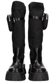 PRADA Monolith High Boots Nylon Black