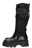 PRADA Monolith High Boots Nylon Black