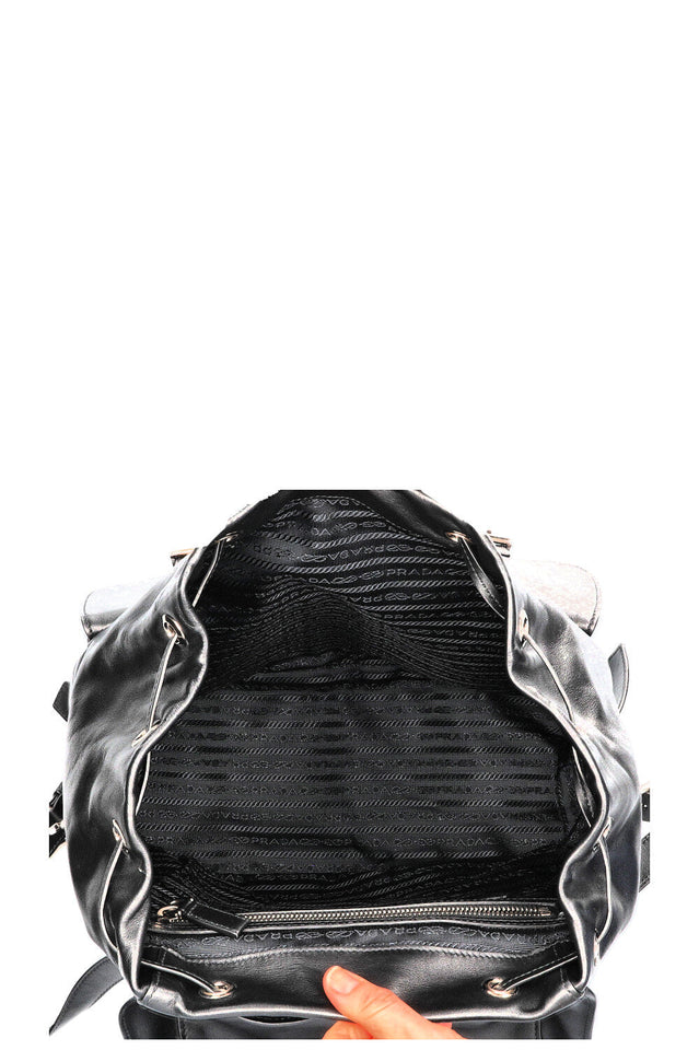 PRADA Backpack Leather Black