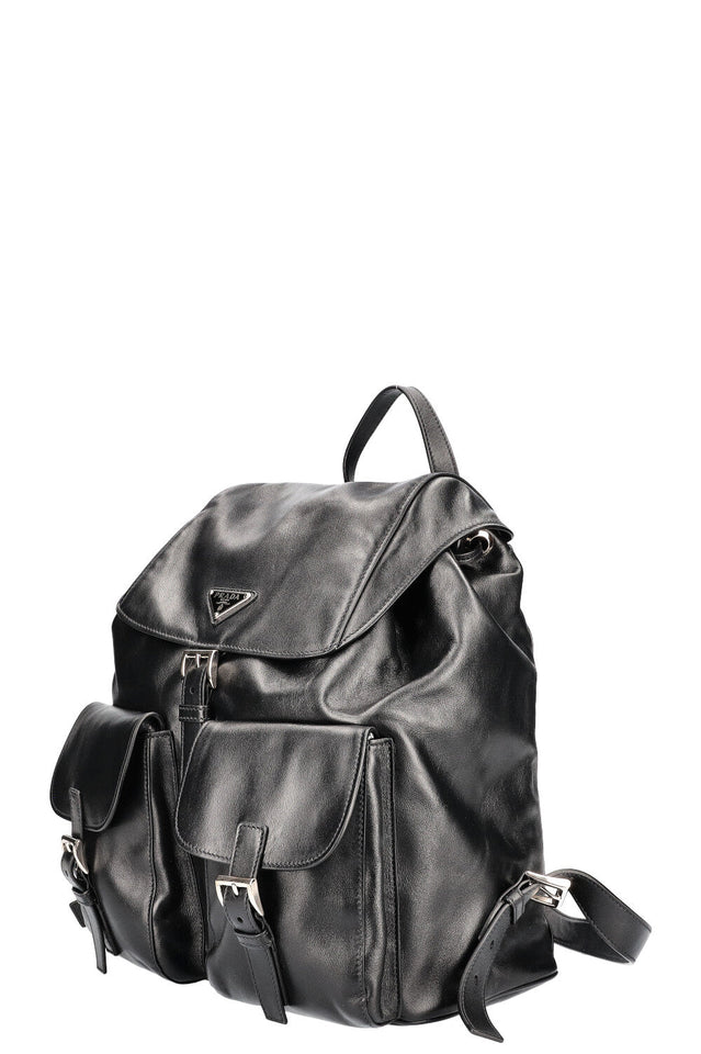 PRADA Backpack Leather Black