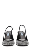 PRADA Slingback Heels with Crystals