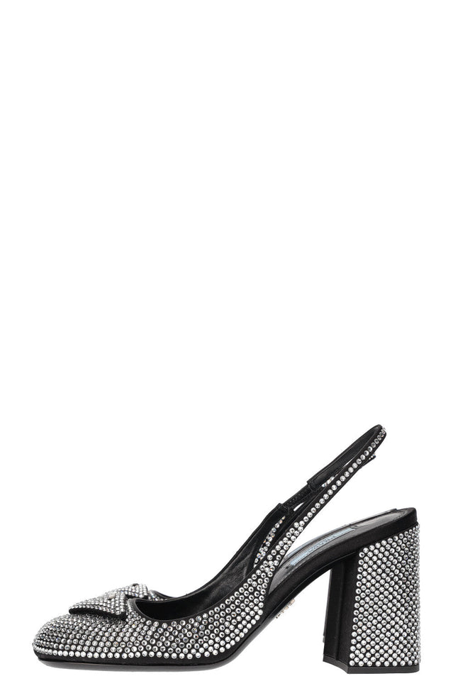 PRADA Slingback Heels with Crystals