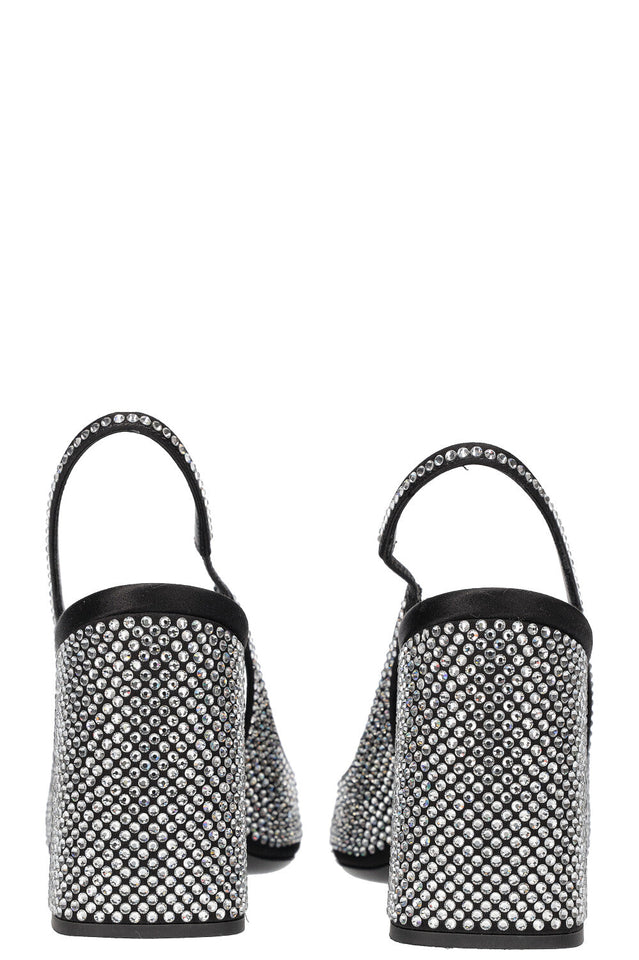 PRADA Slingback Heels with Crystals
