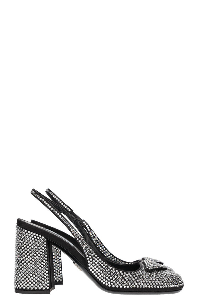 PRADA Slingback Heels with Crystals