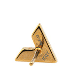 Gold Louis Vuitton Gold Plated Essential V Stud Earrings
