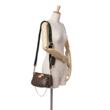 Brown Louis Vuitton Monogram Multi Pochette Accessoires Satchel