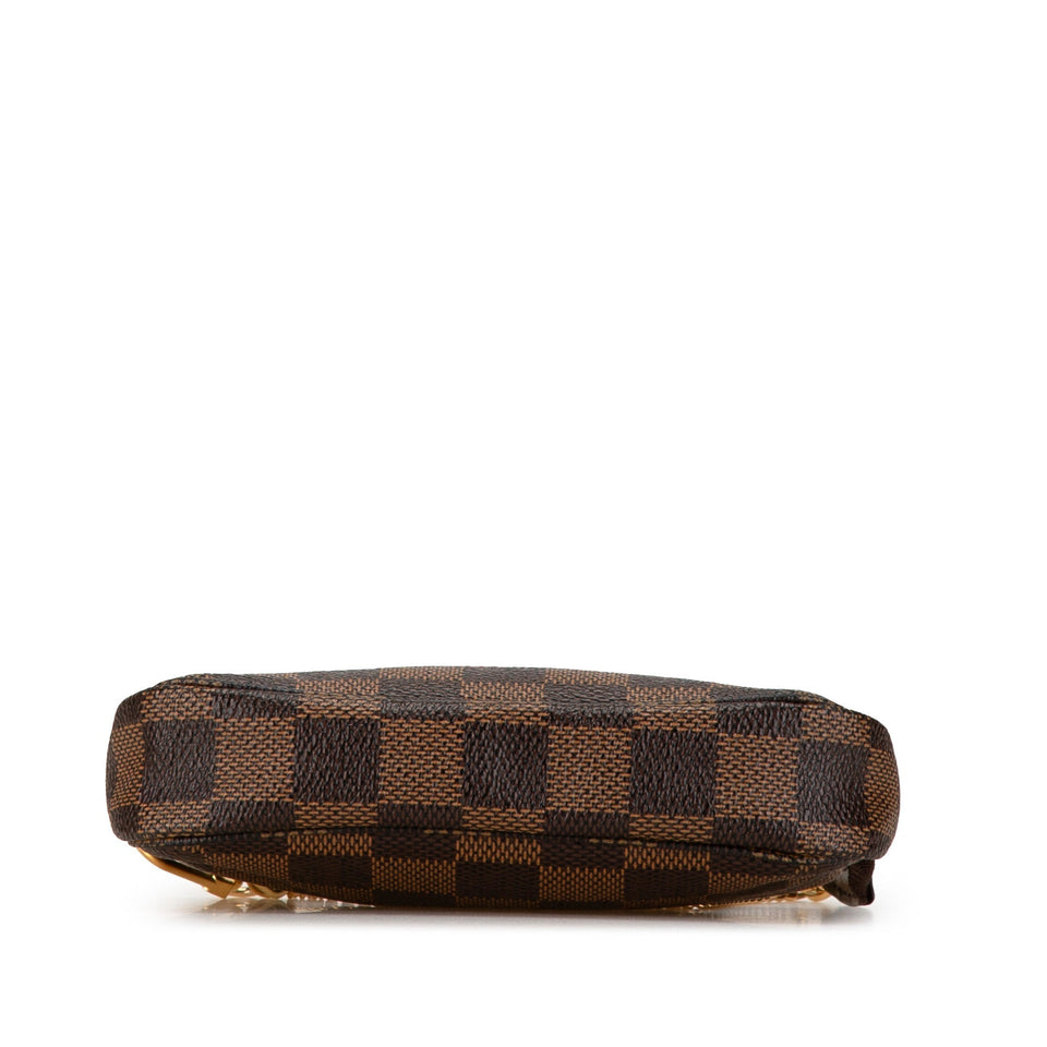 Brown Louis Vuitton Damier Ebene Trunks and Bags Mini Pochette Accessoires Shoulder Bag