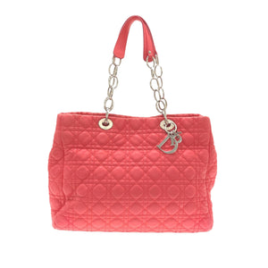 Red Dior Large Cannage Lady Dior Soft Tote