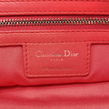 Red Dior Large Cannage Lady Dior Soft Tote