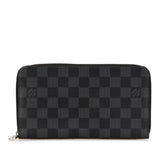 Black Louis Vuitton Damier Graphite Zippy Organizer Wallet