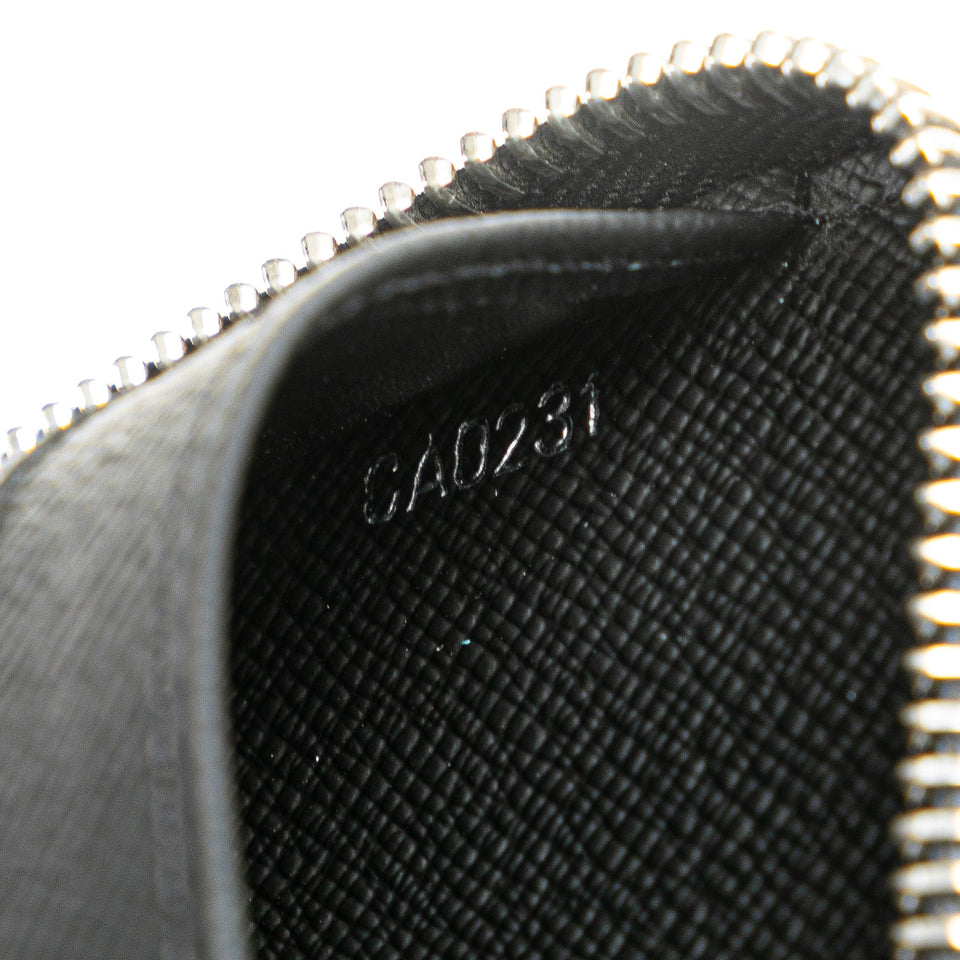 Black Louis Vuitton Damier Graphite Zippy Organizer Wallet