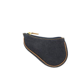 CHRISTIAN DIOR Saddle Wallet in Blue Denim/Jeans