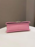 Chanel Chevron Boy Old Medium Pink Calfskin