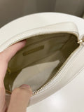 Chanel Quilted Enchained Camera Case Bag White Calfskin