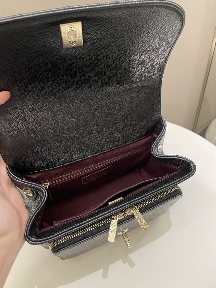 Chanel Business Affinity Flap Black Caviar