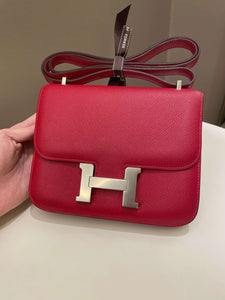 Hermes Constance 18 Rouge Casaque Epsom