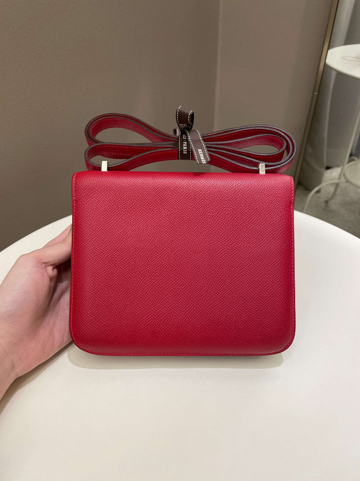 Hermes Constance 18 Rouge Casaque Epsom