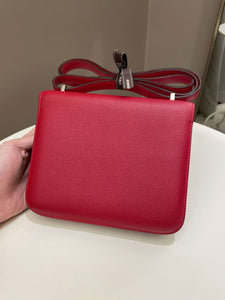 Hermes Constance 18 Rouge Casaque Epsom