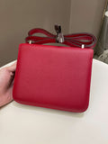 Hermes Constance 18 Rouge Casaque Epsom