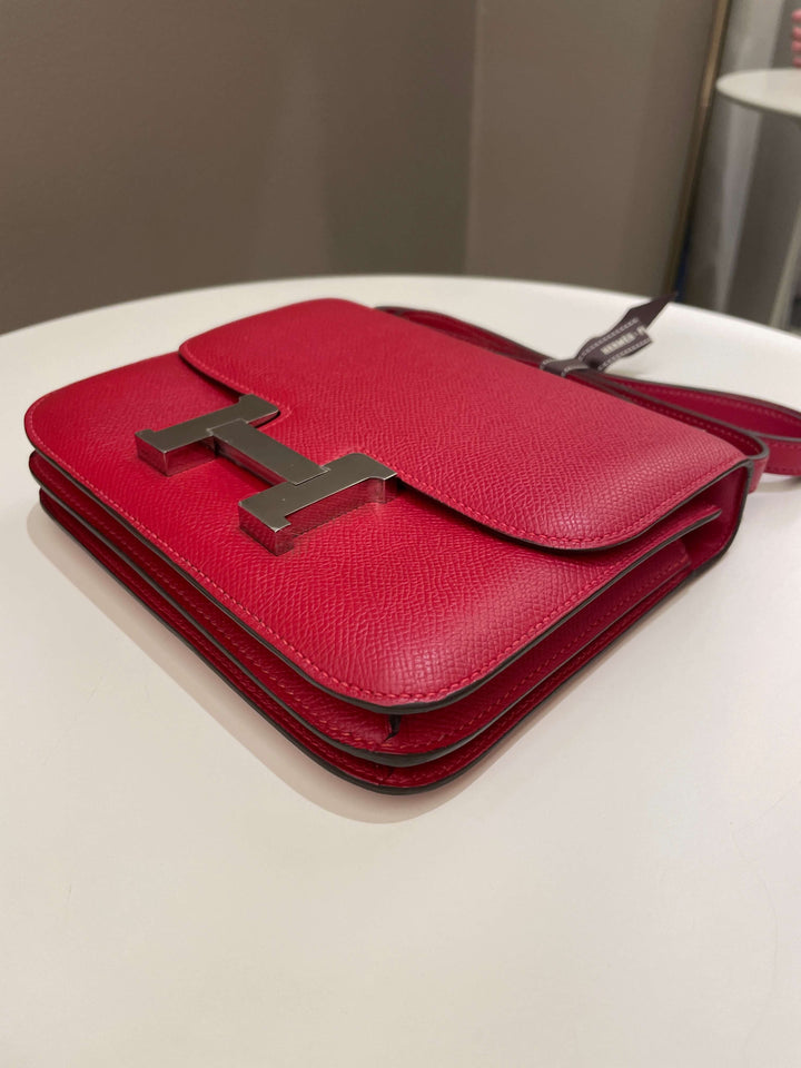 Hermes Constance 18 Rouge Casaque Epsom