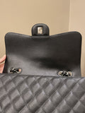 Chanel Classic Quilted Jumbo Single Flap Black Caviar