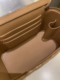 Chanel Top Handle Vanity Rectangular Dark Beige Lambskin